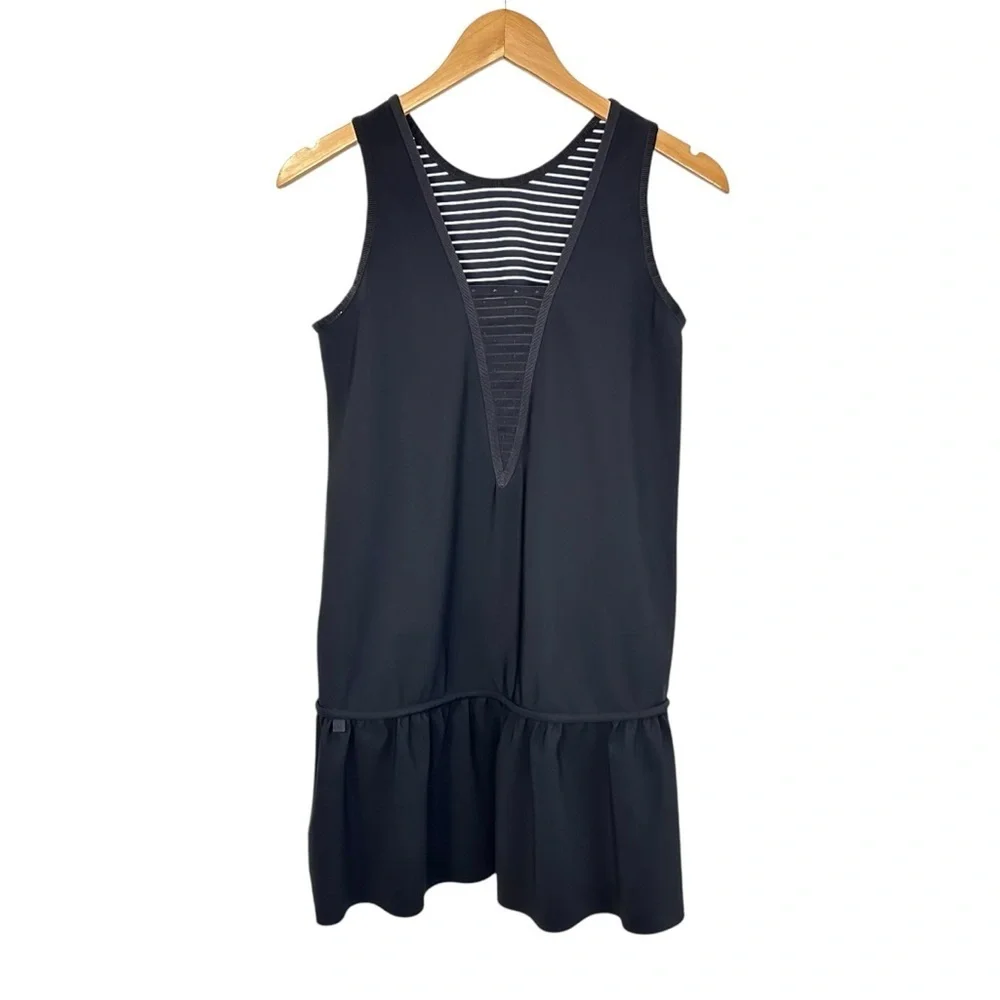 Lululemon Womens Both Ways Dress Size Stripe Black Reversible 6? Sleeveless - Picture 4 of 13